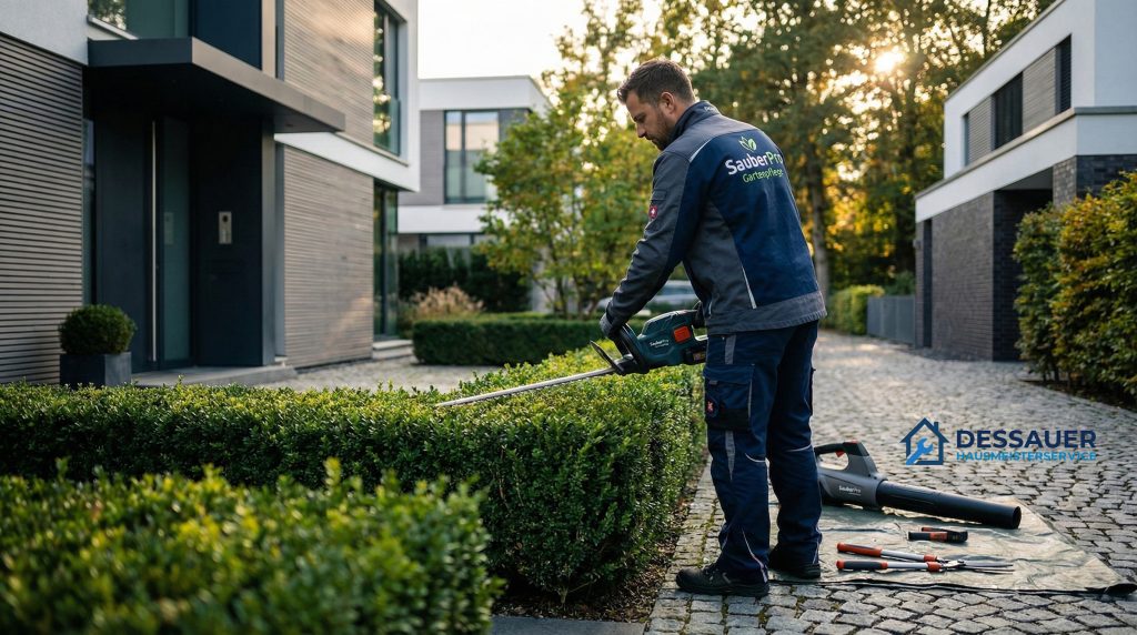 Gartenpflege in Dessau-Roßlau – professionelle Pflege von Außenanlagen für Häuser und Gewerbeobjekte.